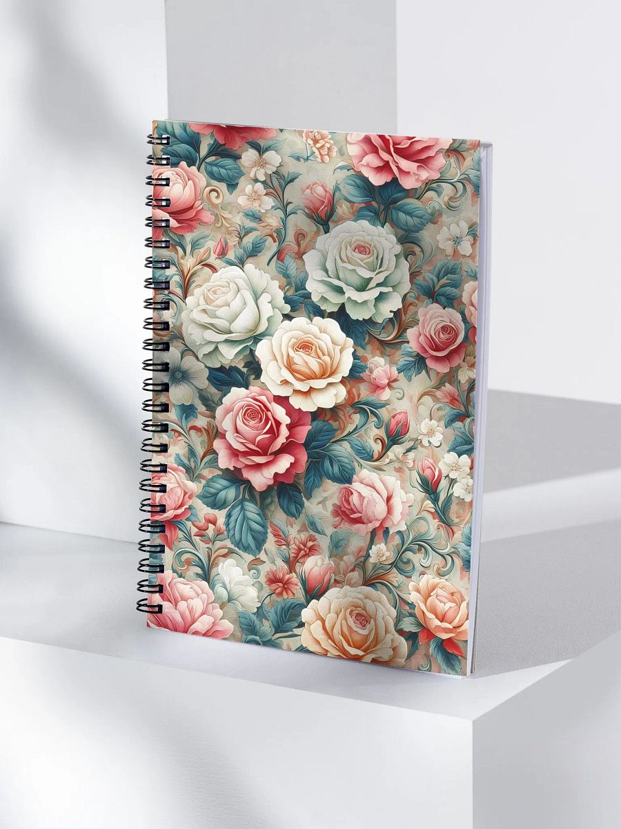 Royal Floral Spiral Notebook product image (4)