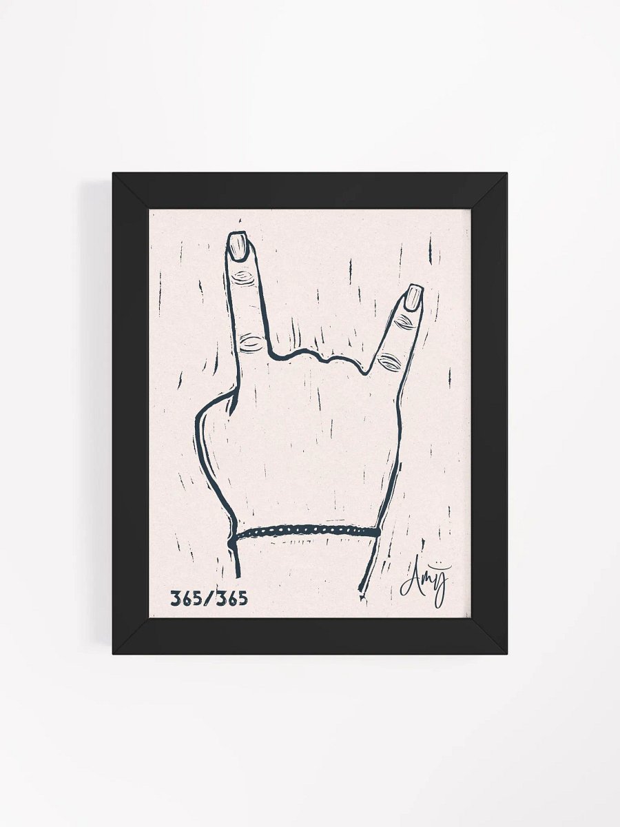 Linocut Rock On Art product image (27)