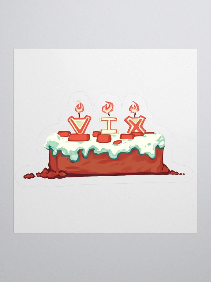 "I'll Make a Cake" w/ Candles Sticker product image (1)