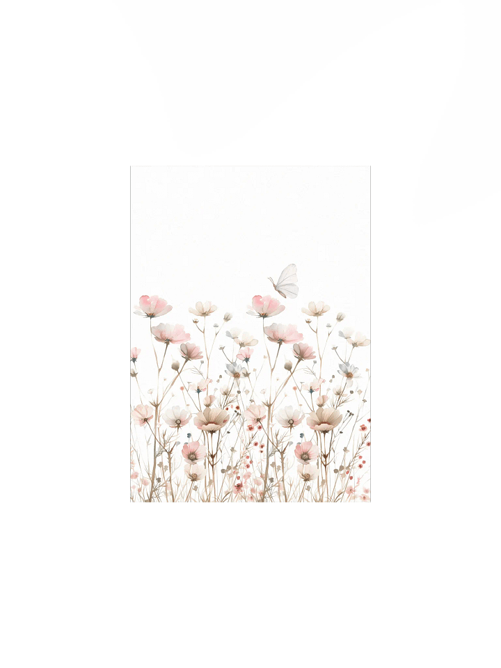 Watercolor Pink Wildflower Meadow product image (2)