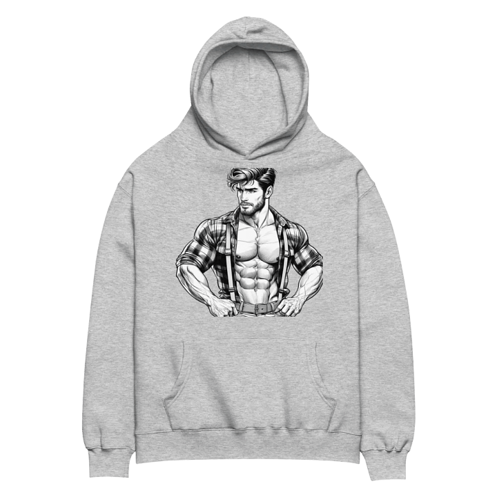 Gay Lumberjack Muscle Hunk LGBTQ Gay Pride Color-In Graphic Design product image (2)