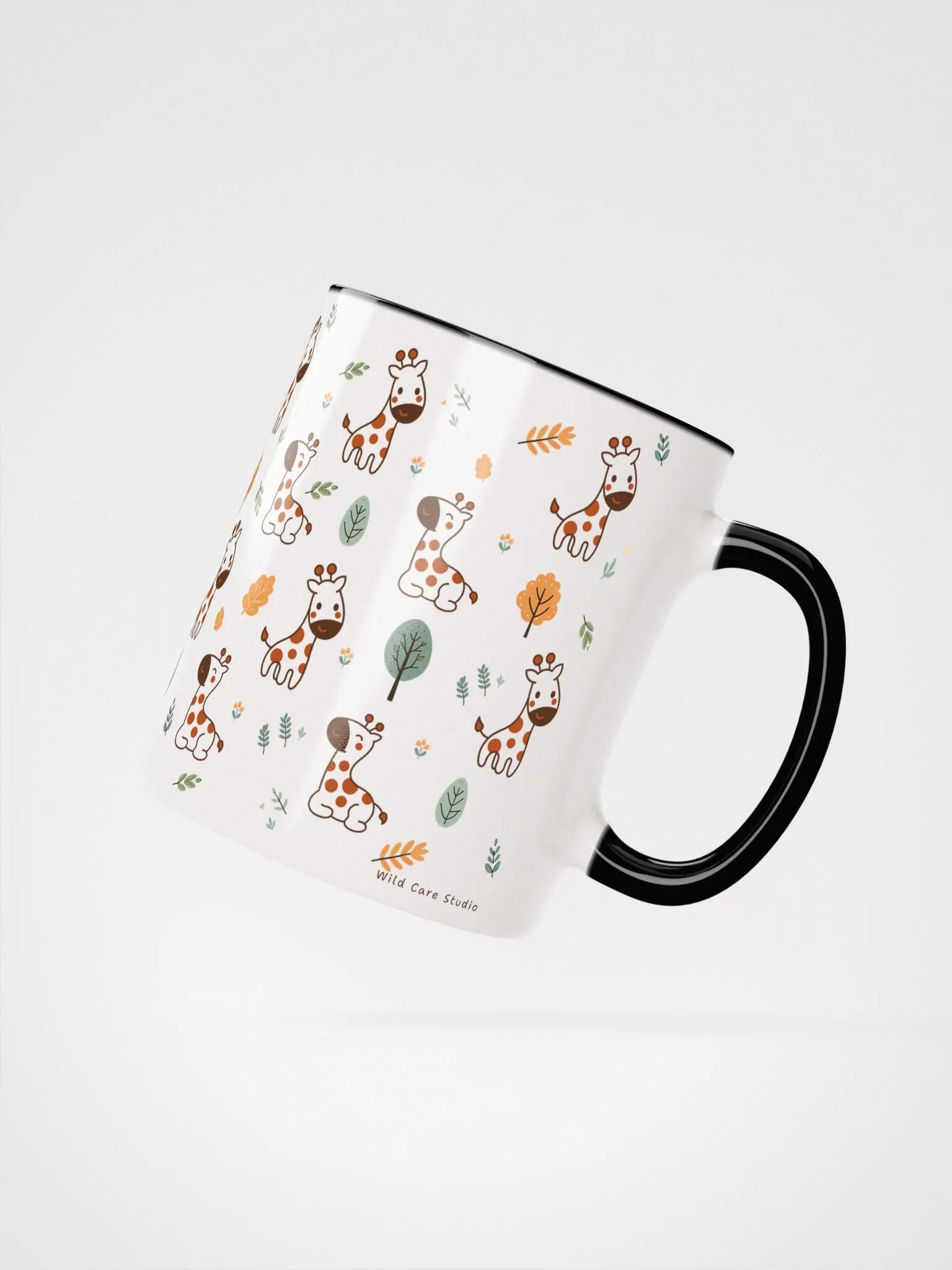 Kawaii Giraffe Pattern Ceramic Mug product image (3)