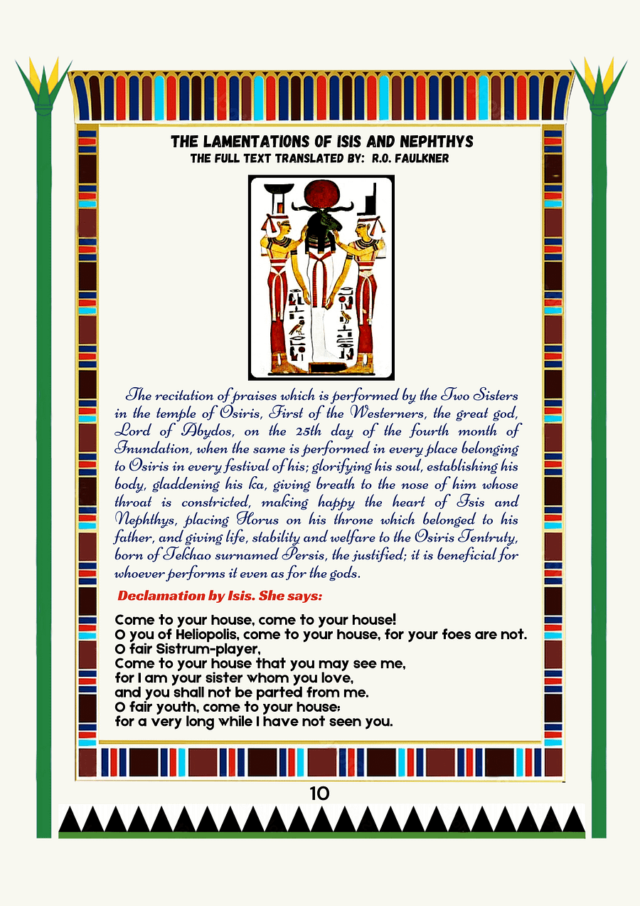 Nephthys in Ancient Egyptian Art and Mythology - Printable eBook product image (4)