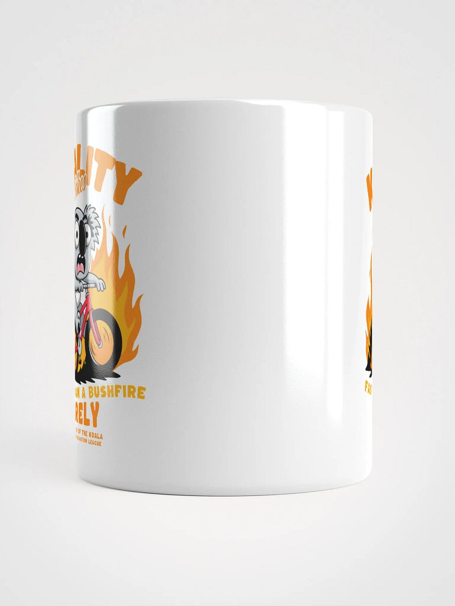 Funny Koala Bike Mug – “Faster Than a Bushfire (Barely)” – Aussie Cycling Pun Gift product image (14)