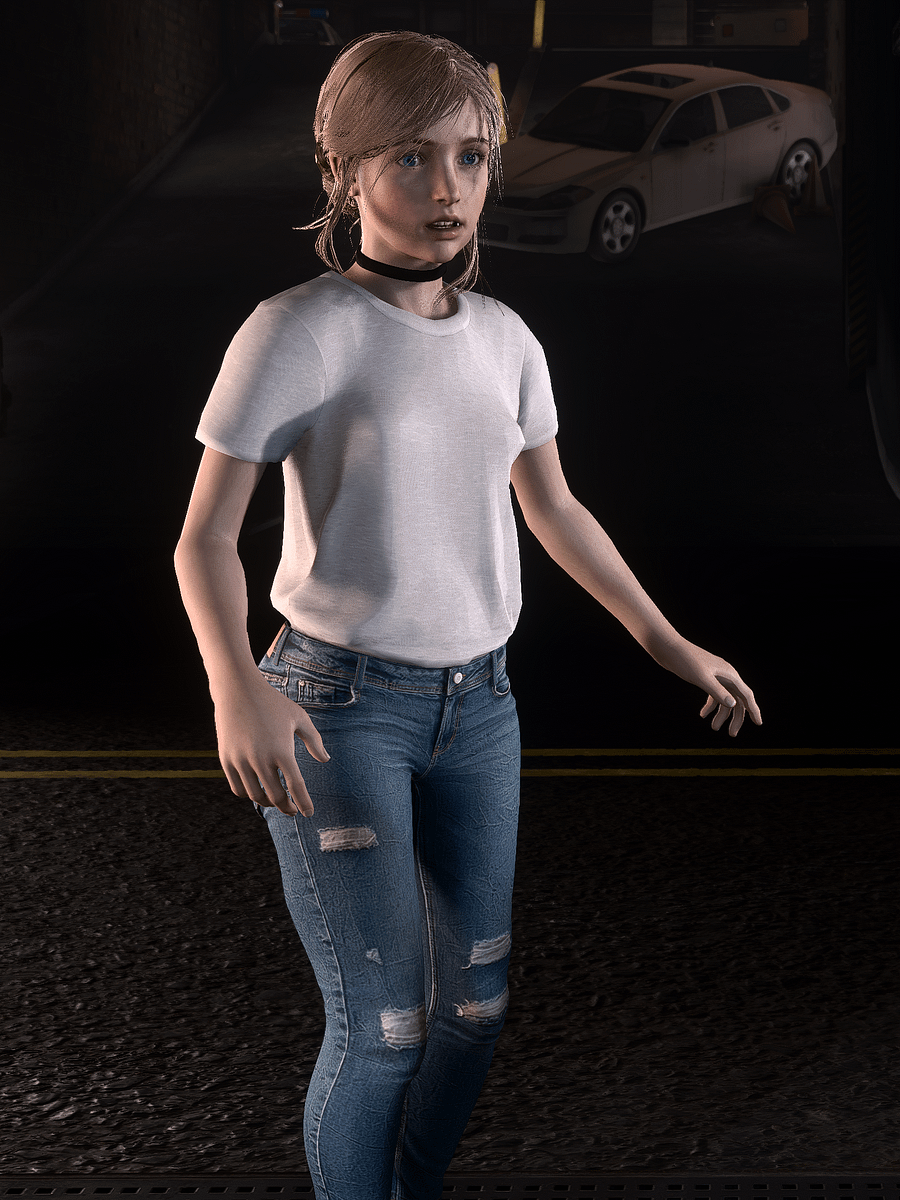 Resident Evil 2 Remake: SB Casual Jeans Mod product image (4)