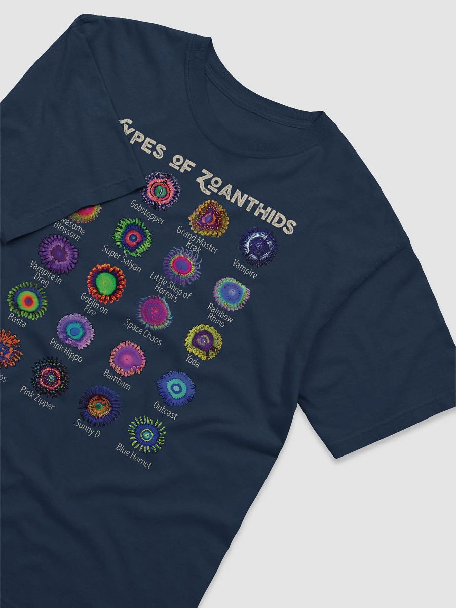 Zoanthid Identification Chart | T-Shirt for Saltwater and Coral Reef Aquarium Hobbyists product image (24)