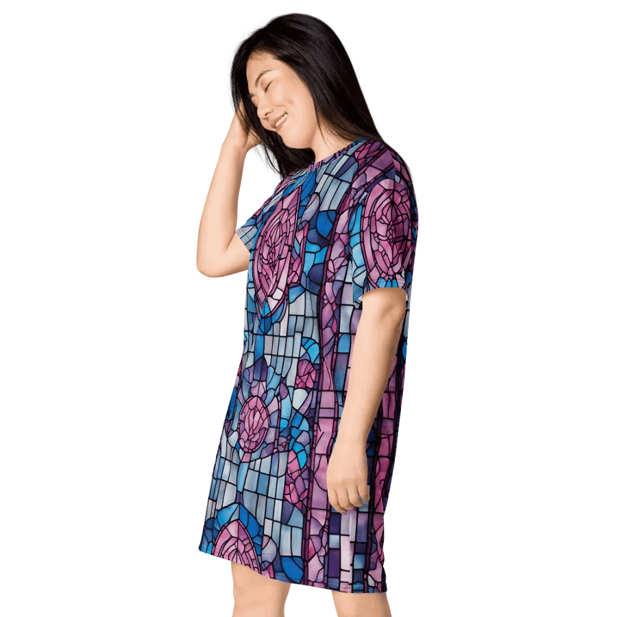 Symmetric Splendor T-Shirt Dress product image (4)