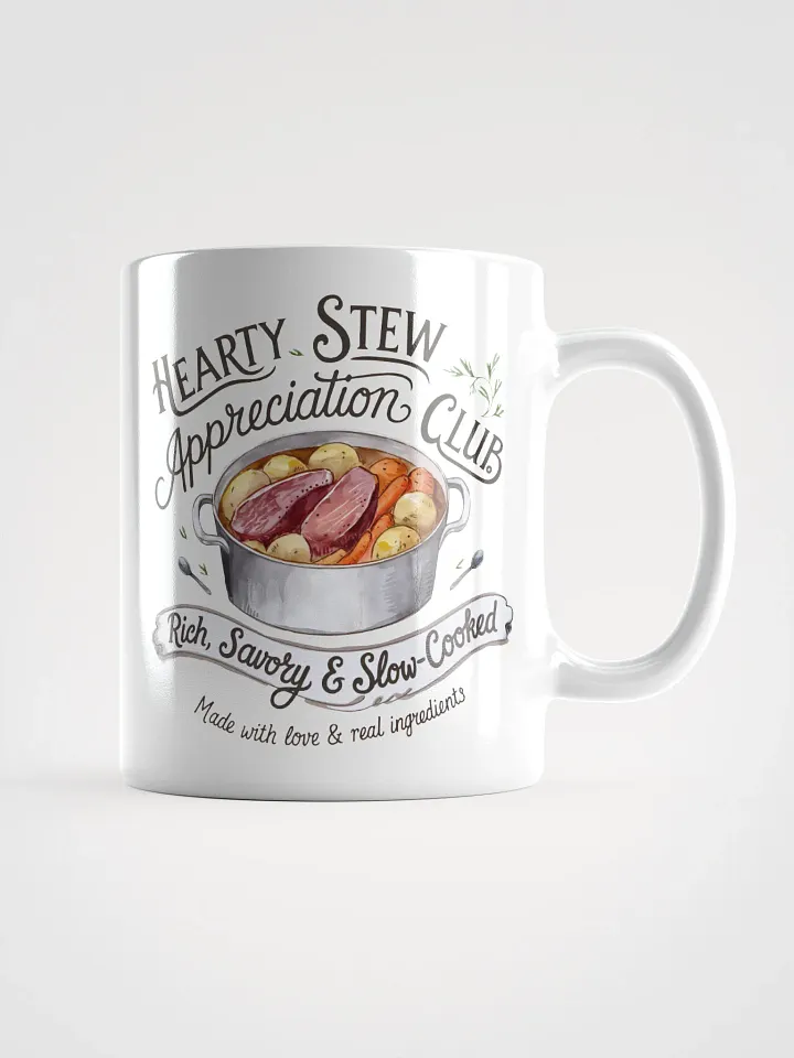 Hearty Stew Appreciation Club White Glossy Mug product image (2)