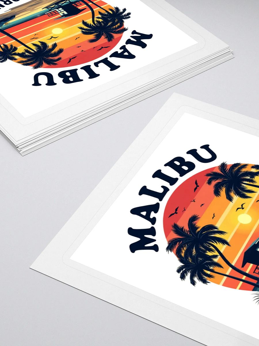 Malibu Sunset Kiss Cut Stickers product image (4)