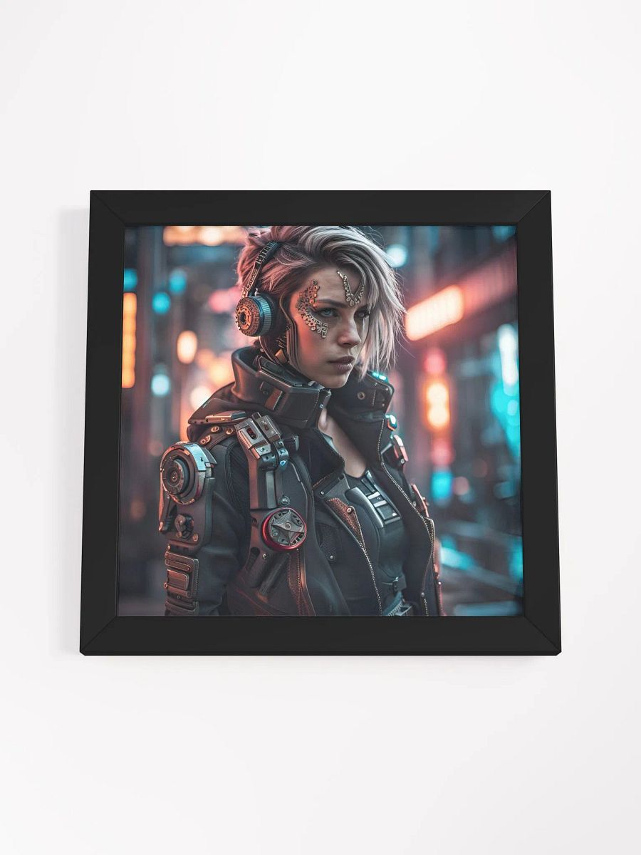 Framed Cyberpunk Female Poster product image (36)