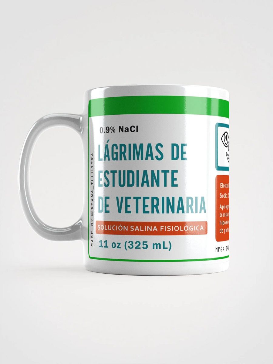 "Lágrimas de estudiante de veterinaria" (SPANISH) Ceramic mug product image (1)