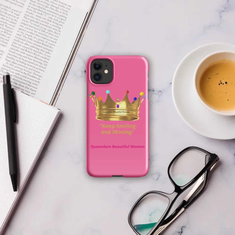 Queendom Beautiful Women iPhone® Snap Case (Pink) product image (3)