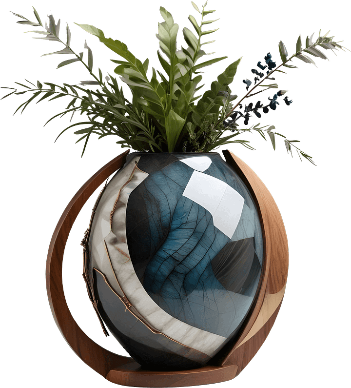Celestial Symphony Vase Art deco – PNG product image (1)