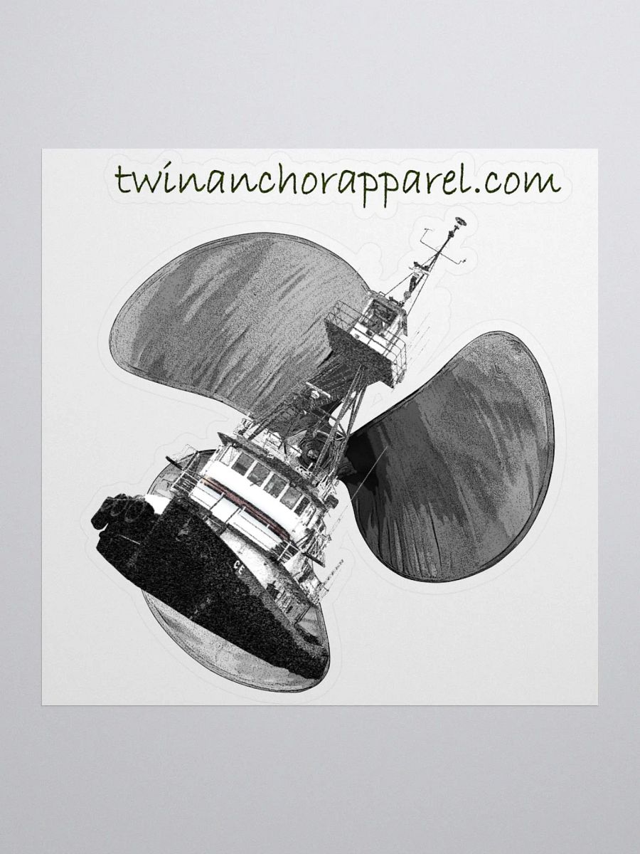 Three blade prop Tug CE Kiss Cut Stickers product image (1)