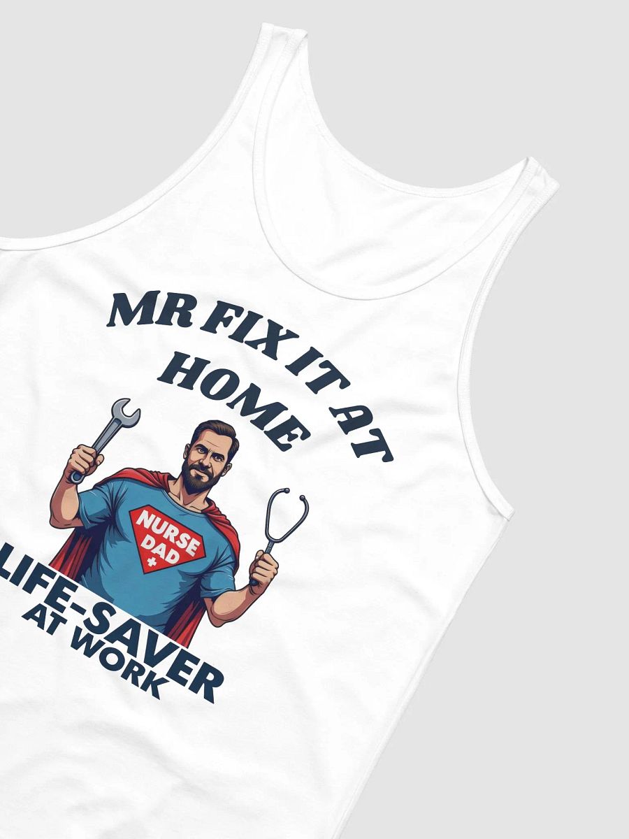 mr fix it at home, Superhero Nurse Dad Tank product image (19)