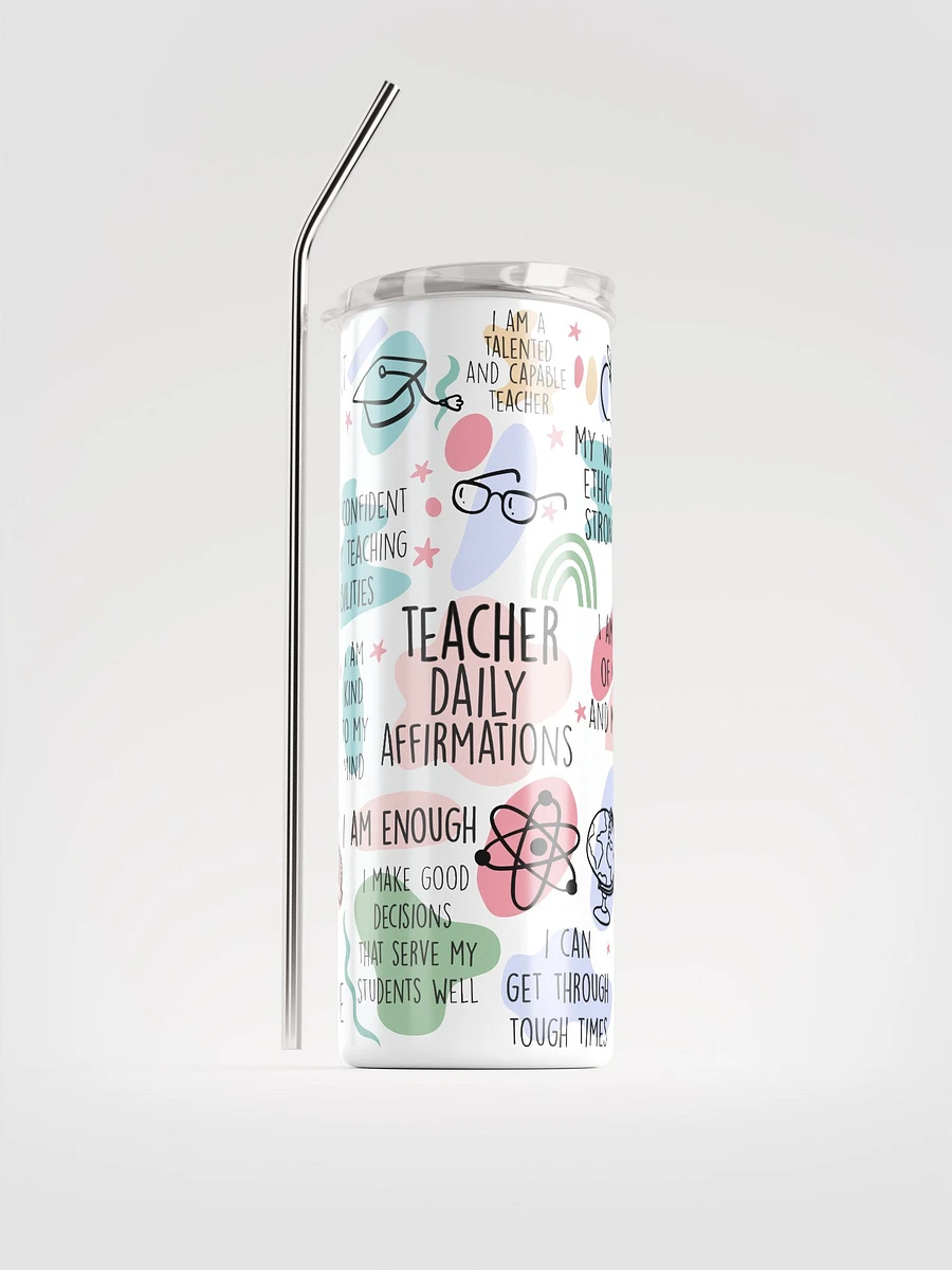 Teacher Daily Affirmations Tumbler 20 oz. product image (2)