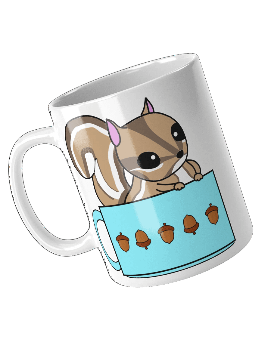 Hazelnut the Chipmunk sitting in a cup on a cup product image (3)