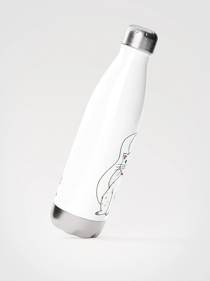 Cat (art by Dina R.) - Stainless Steel Water Bottle product image (2)