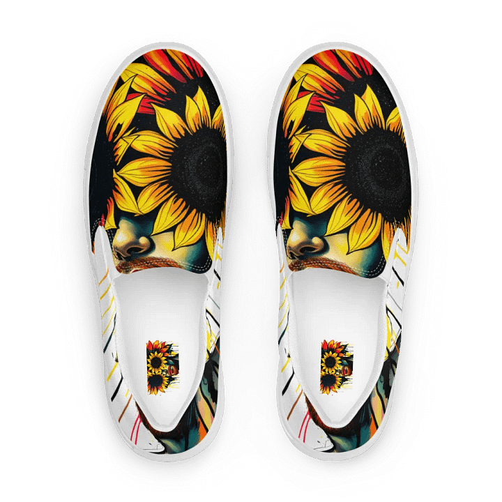 Van Gogh's Sunflowers, Men's Slip On canvas Shoes product image (1)