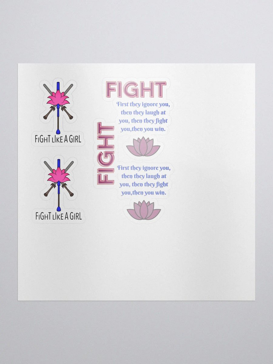 Fight Like A Girl Stickers product image (1)
