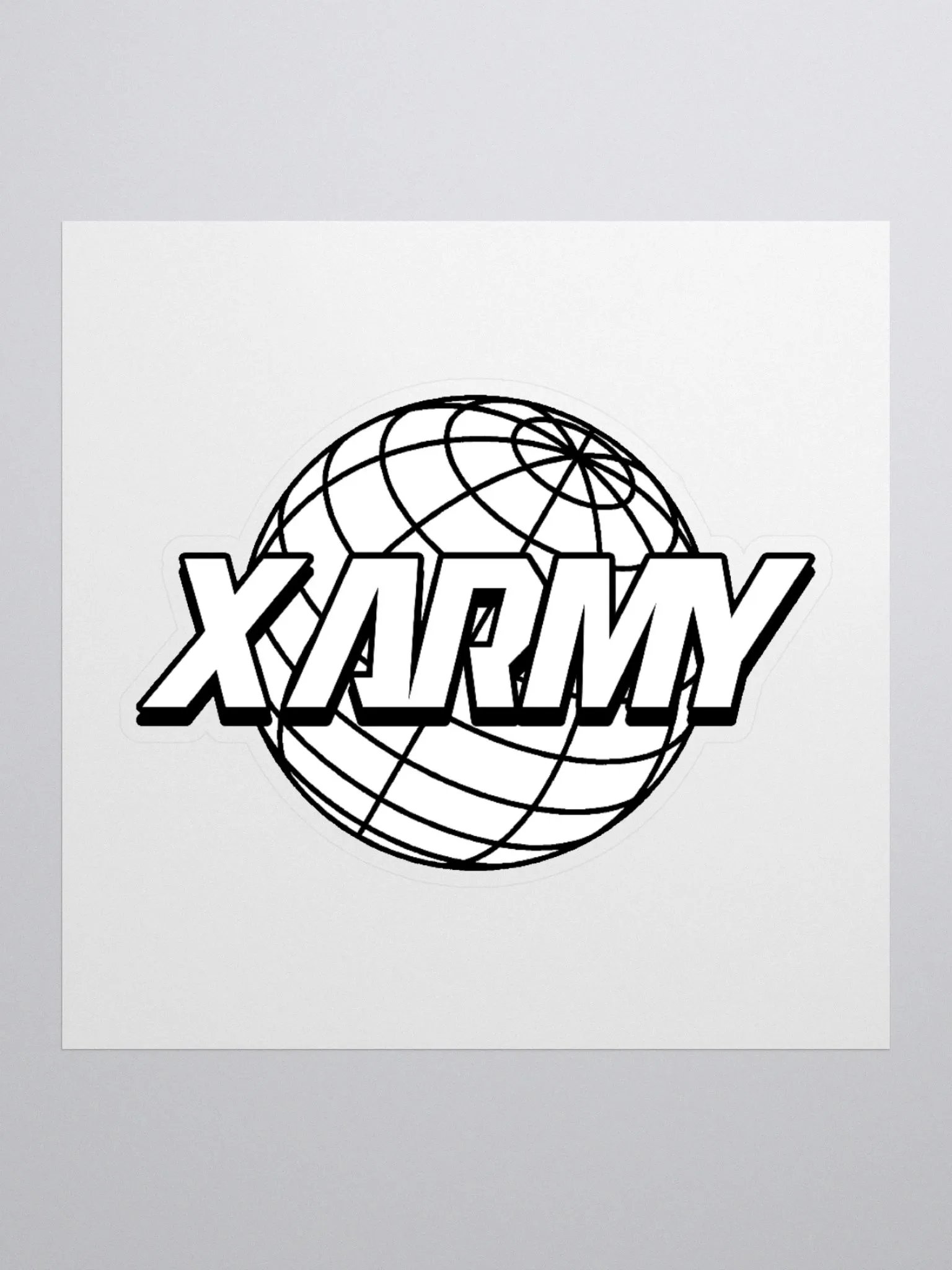 XARMY GLOBE Sticker product image (1)