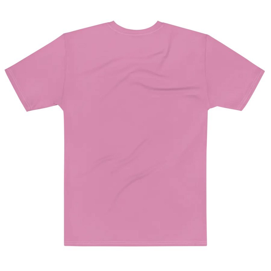 Plain Medium Carnation Pink True Summer Men's Crewneck Polyester Heavyweight Premium T-Shirt by Treasure Pie product image (7)