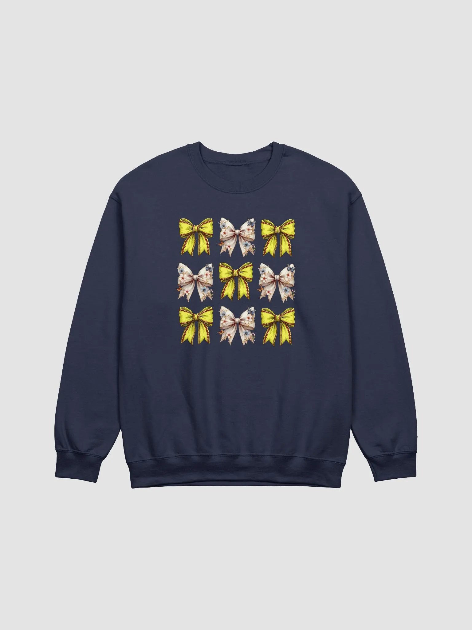 Spring Bows Softball Cozy Classic Crewneck Sweatshirt product image (1)