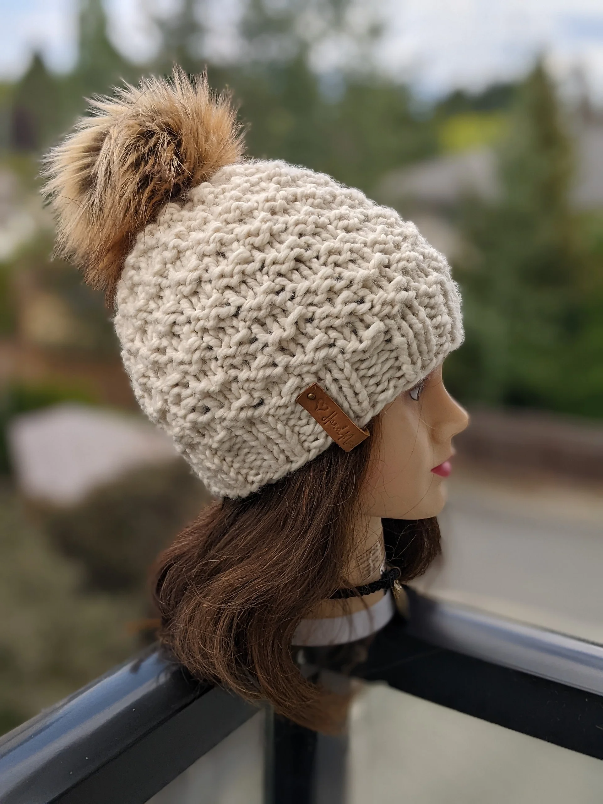 Frosty Chunky Hat Knitting Pattern product image (8)