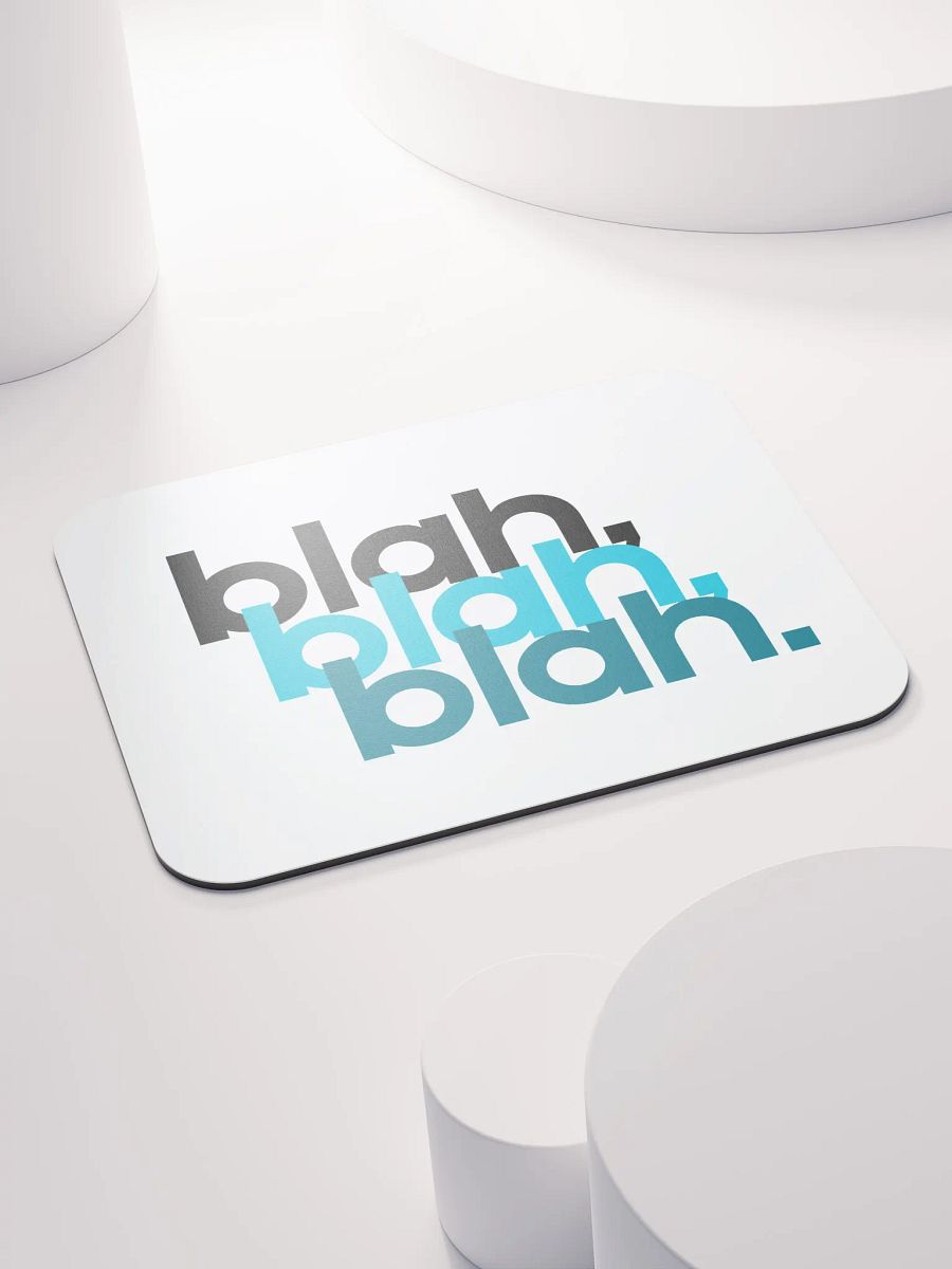 blah blah blah mouse pad product image (4)