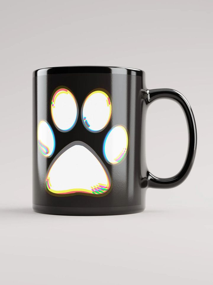 (Black) White Paw Mug product image (2)