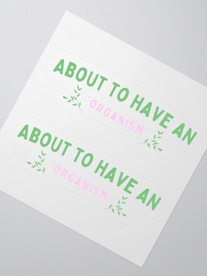 "Organism" Kiss Cut Stickers product image (2)