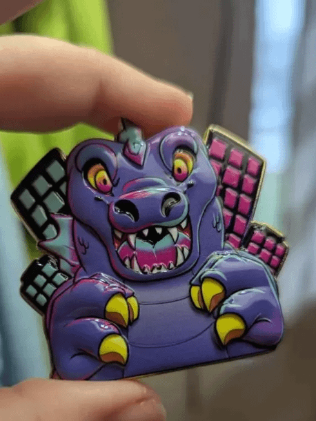 Godzilla Kaiju 2 Inch Enamel 3D UV Printed Fantasy Pin product image (1)