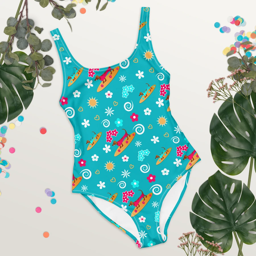 Surfing Dachshund Pattern SwimSuit product image (8)