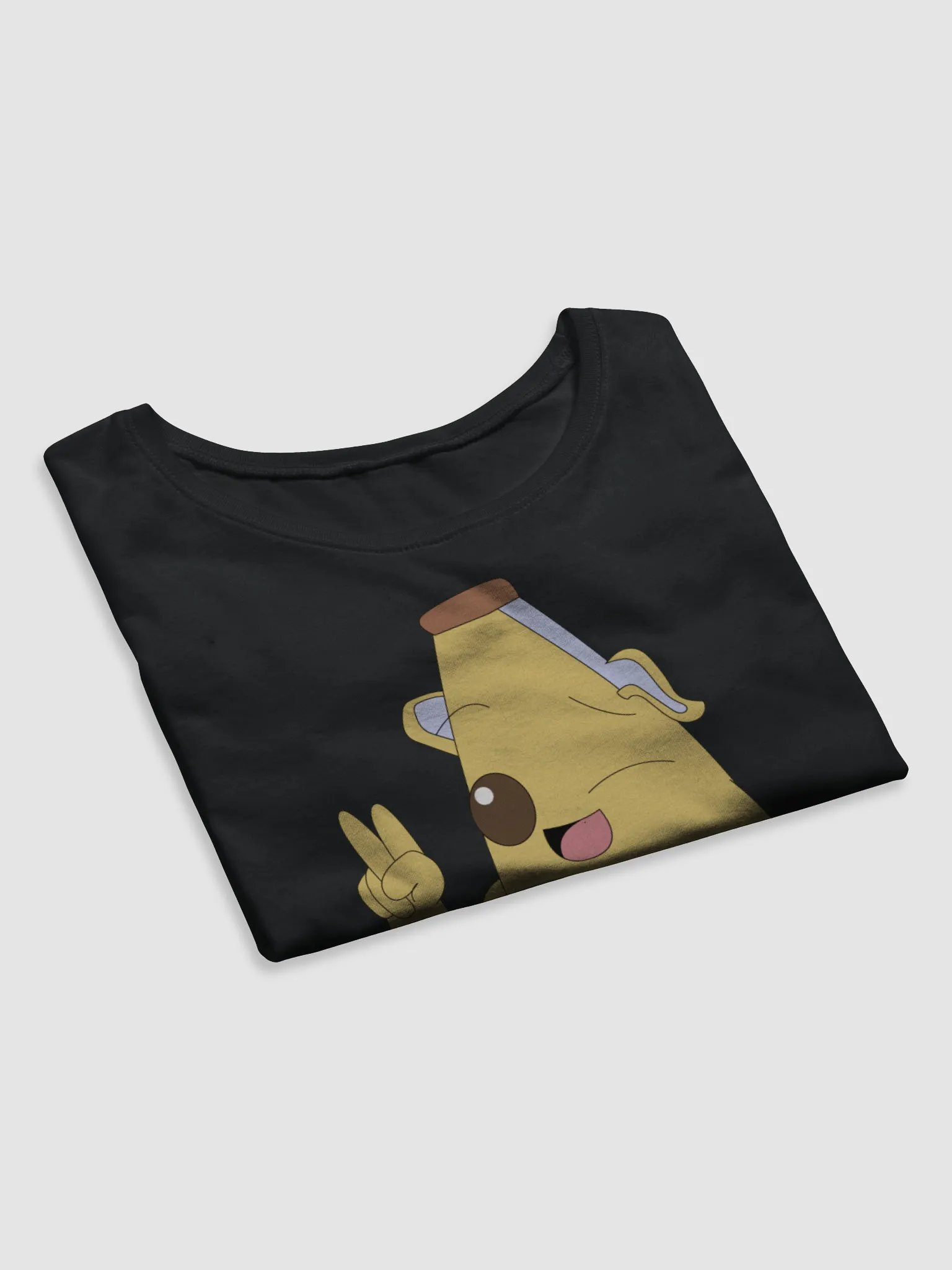 Peace Out Yellow Cartoon Crop Tee product image (7)