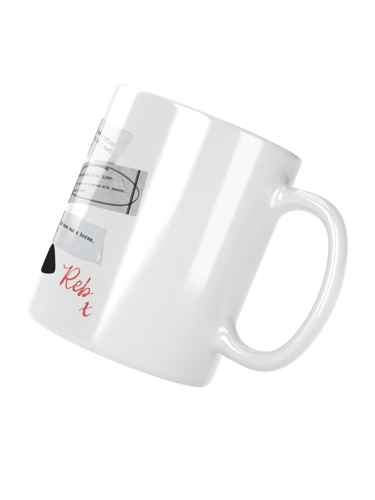 Iconic Court Transcripts White Glossy Mug product image (3)