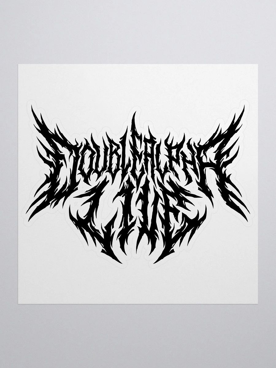 Metal Sticker - Black product image (1)