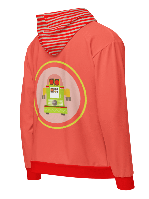 Roller-Egg the Atomic Robot - Sweatshirt with Striped Hood product image (1)
