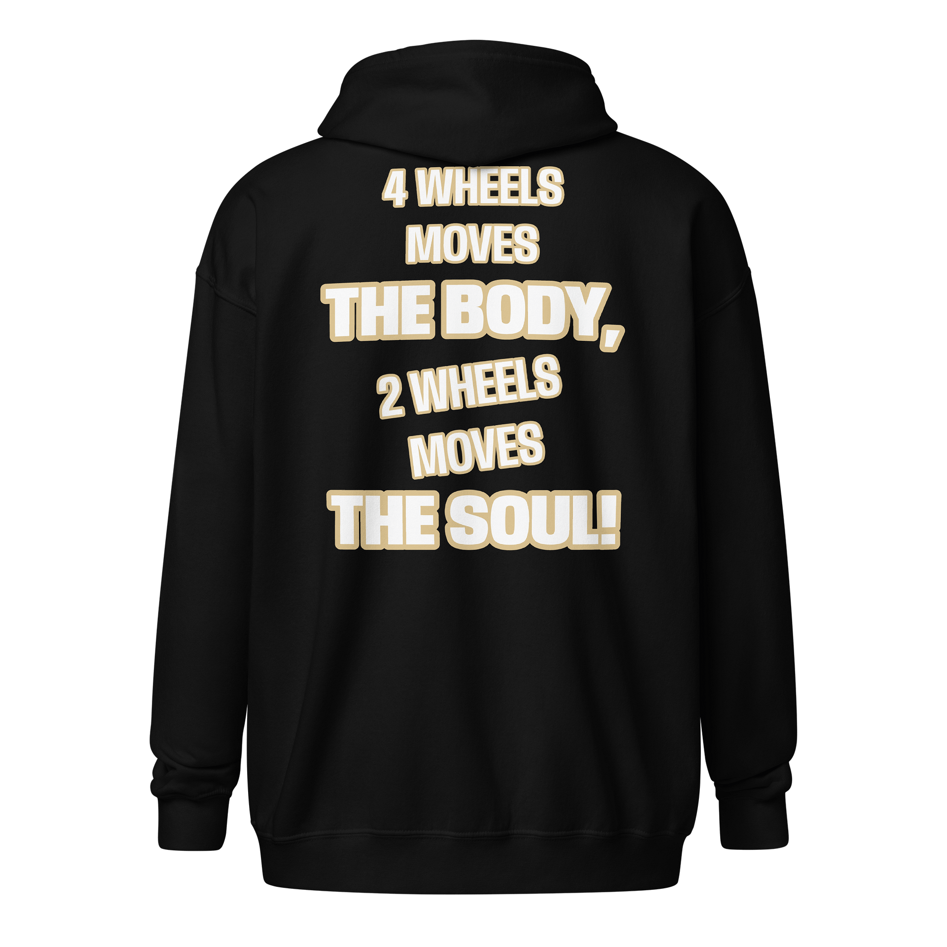 Road Reality 2 vs 4 Wheels Zip Hoodie product image (1)