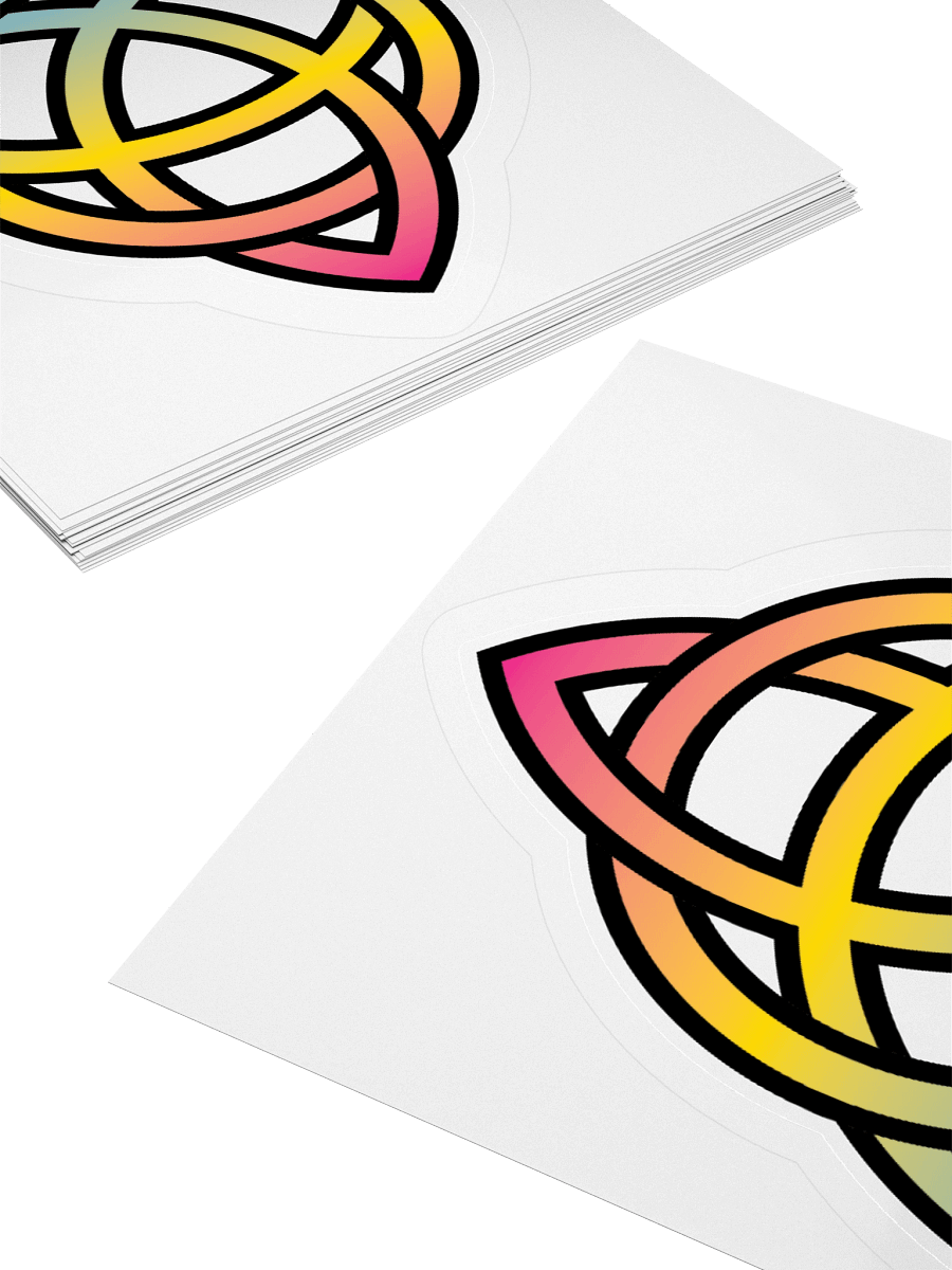 Pansexual Pride Gradient Celtic Knot Sticker product image (11)
