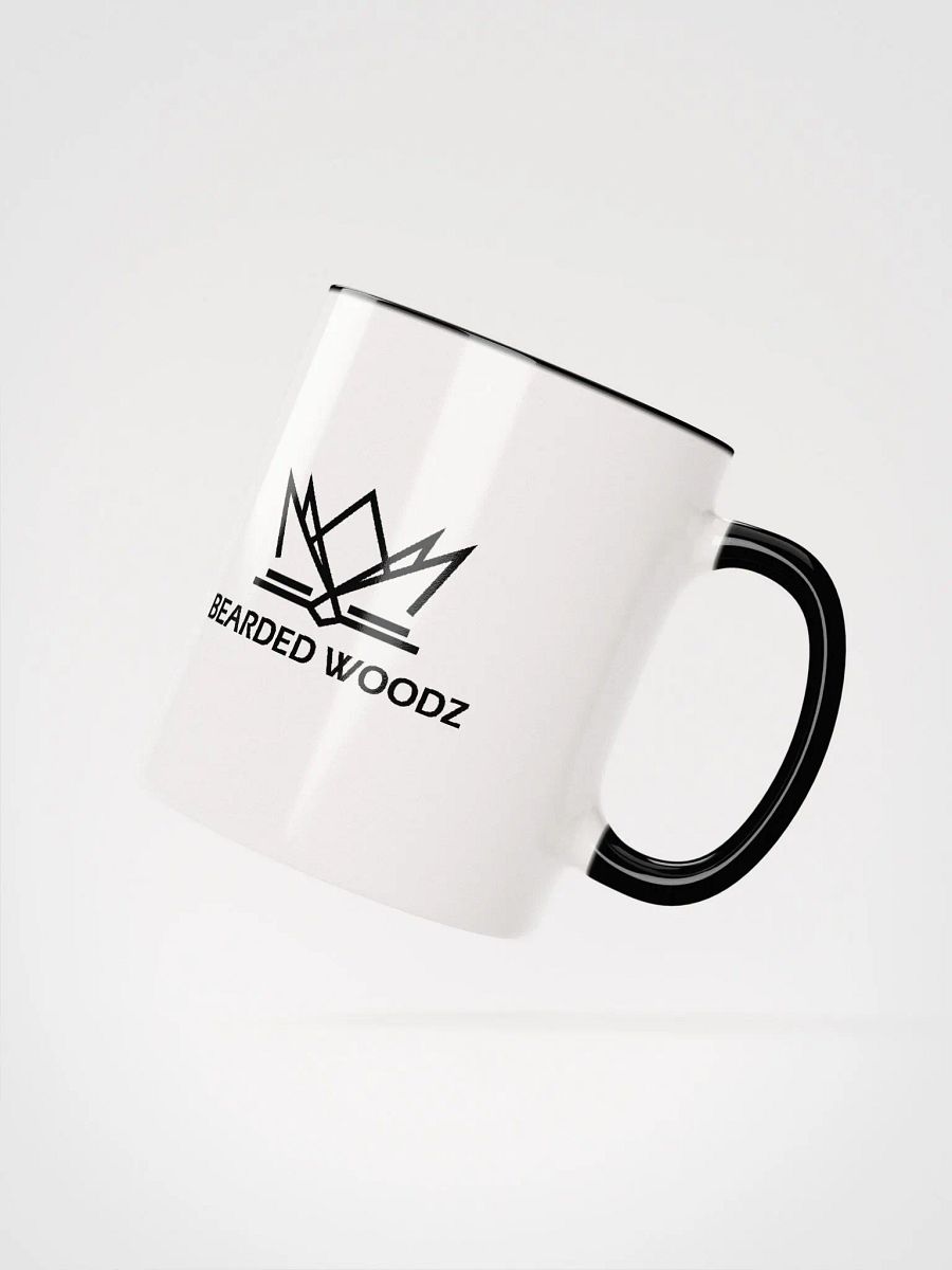 Bearded Woodz Ceramic Mug (Colored Handle & Inside Mug) product image (2)