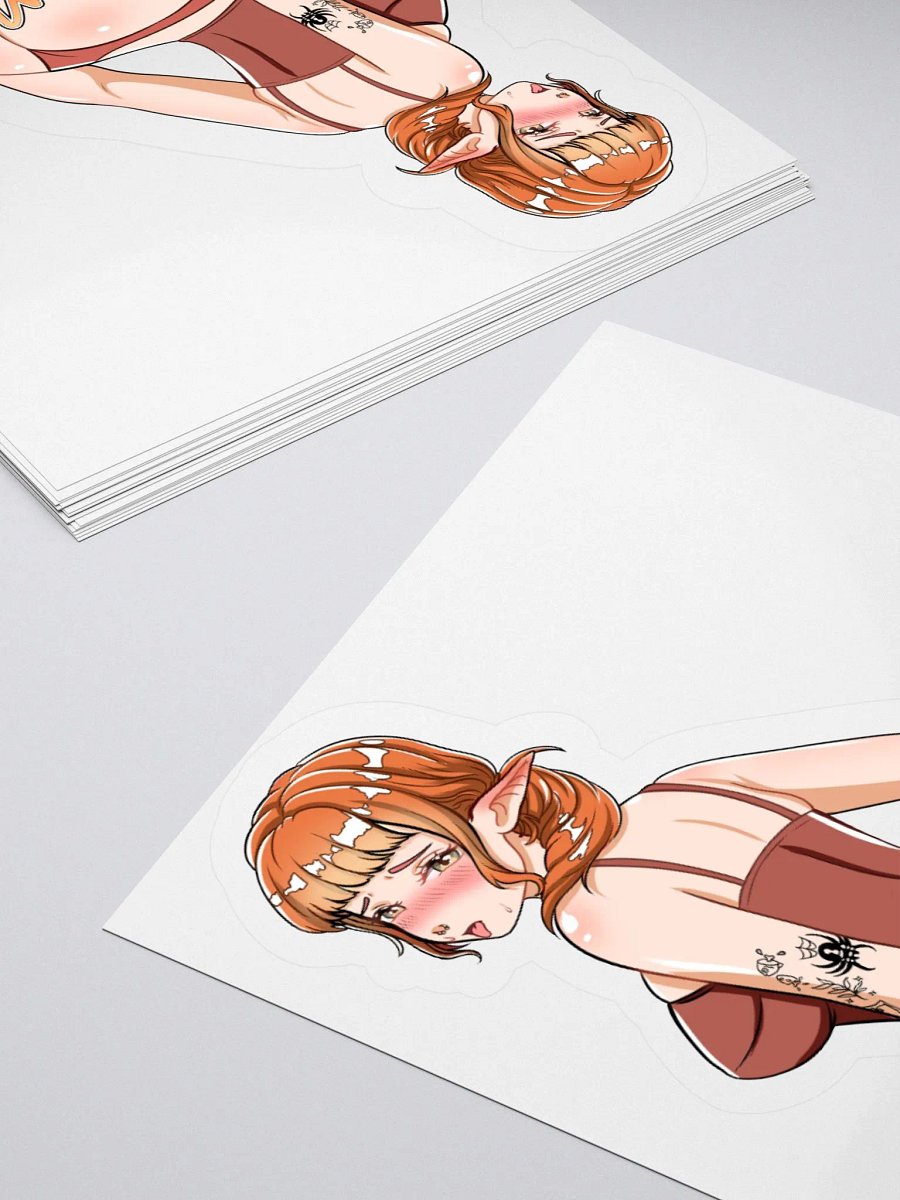 MeeshVS Elf Girl Sticker (Orange Hair) product image (4)
