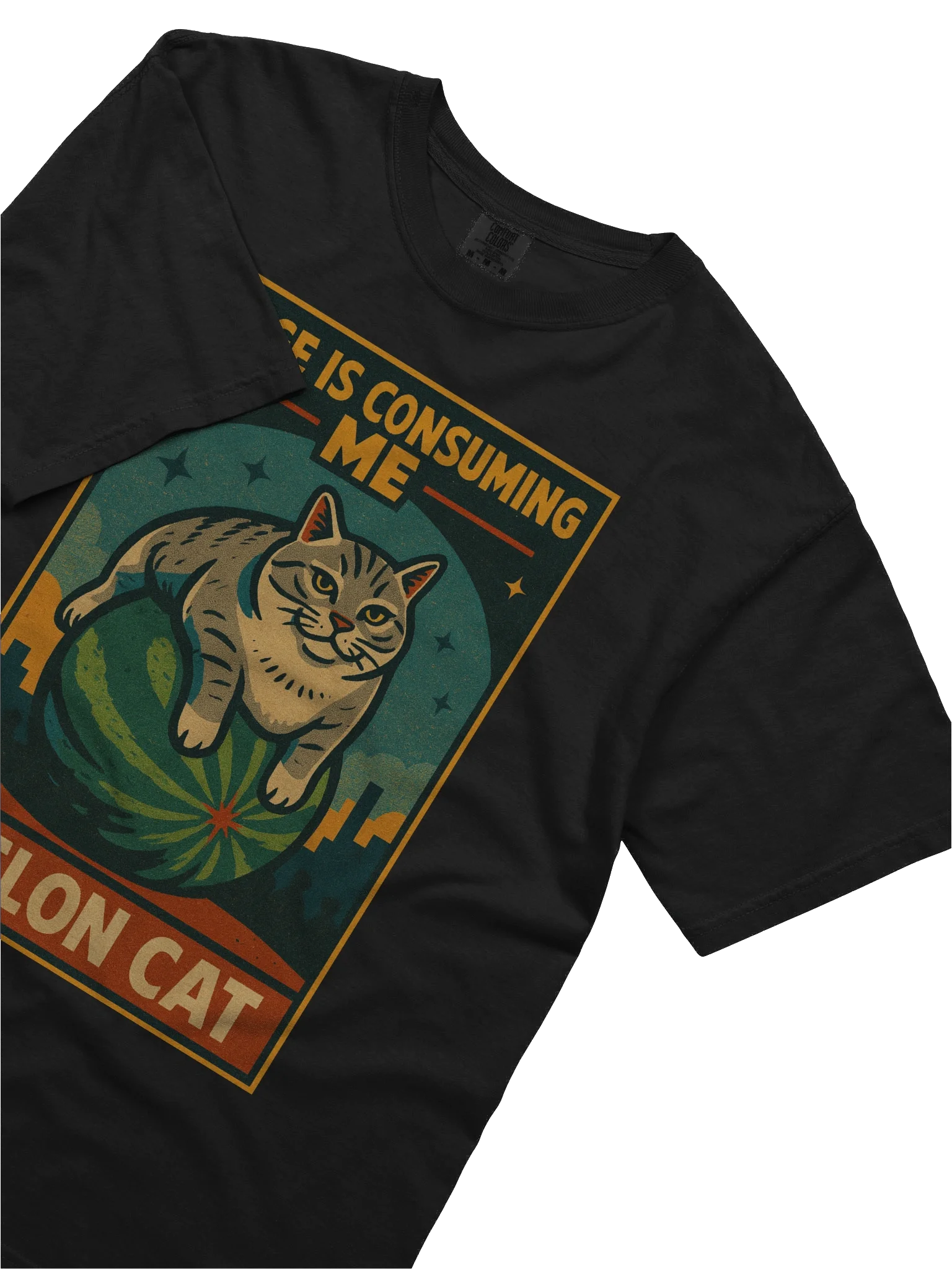 Melon Cat "Rage Is Consuming Me" Hilarious Retro Style T-Shirt product image (61)
