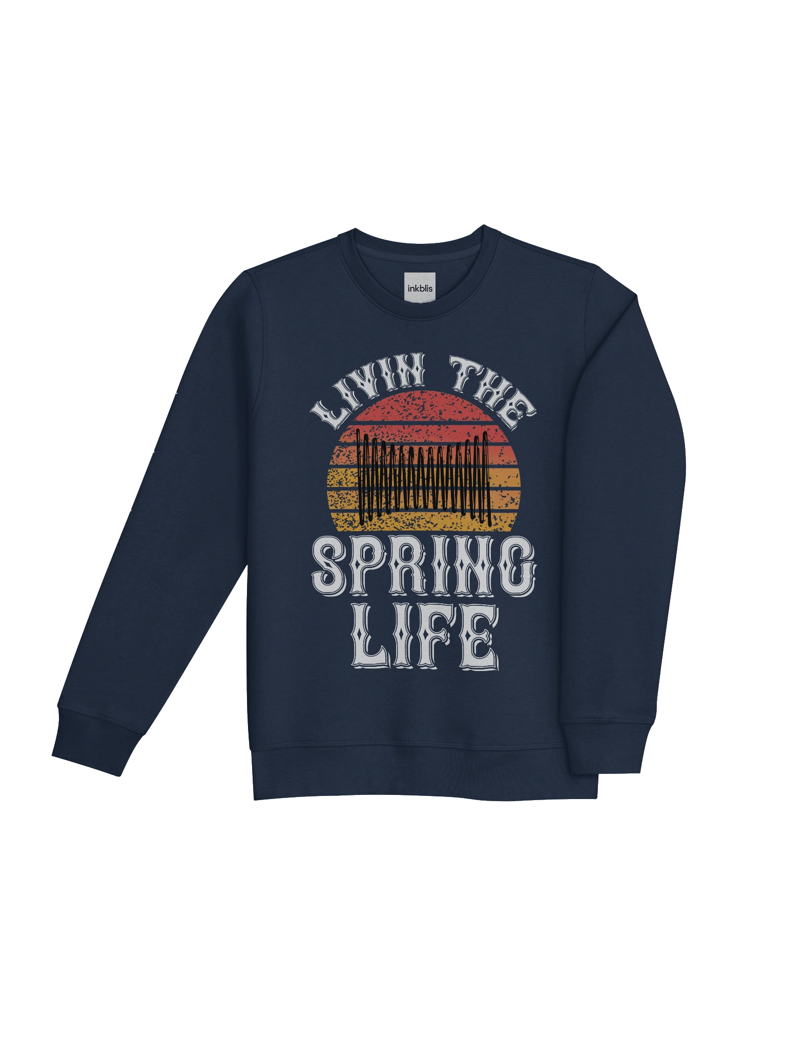 Retro Sunset “Spring Life” Sweatshirt product image (4)