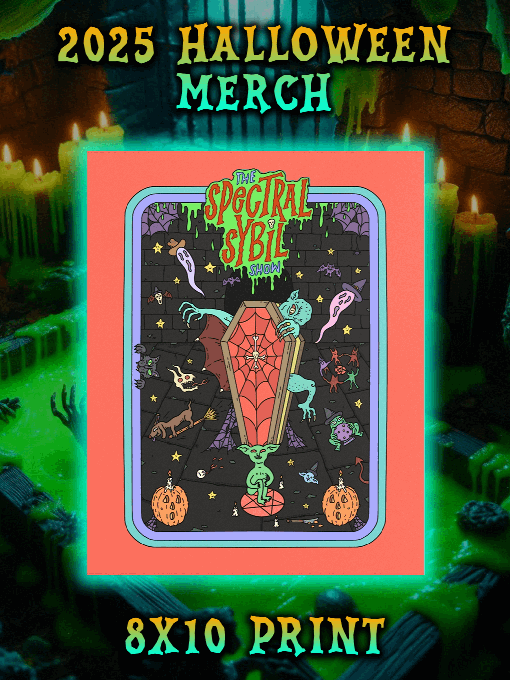 2025 Halloween Haunted Crypt 8x10 Print product image (1)