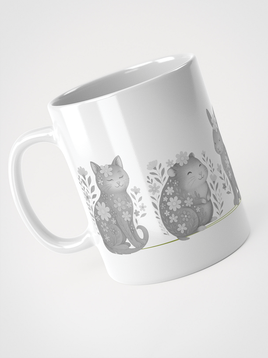 Mug Blanc - Ferme Fleurie Monochrome Série 2 - Cadeau Original product image (3)