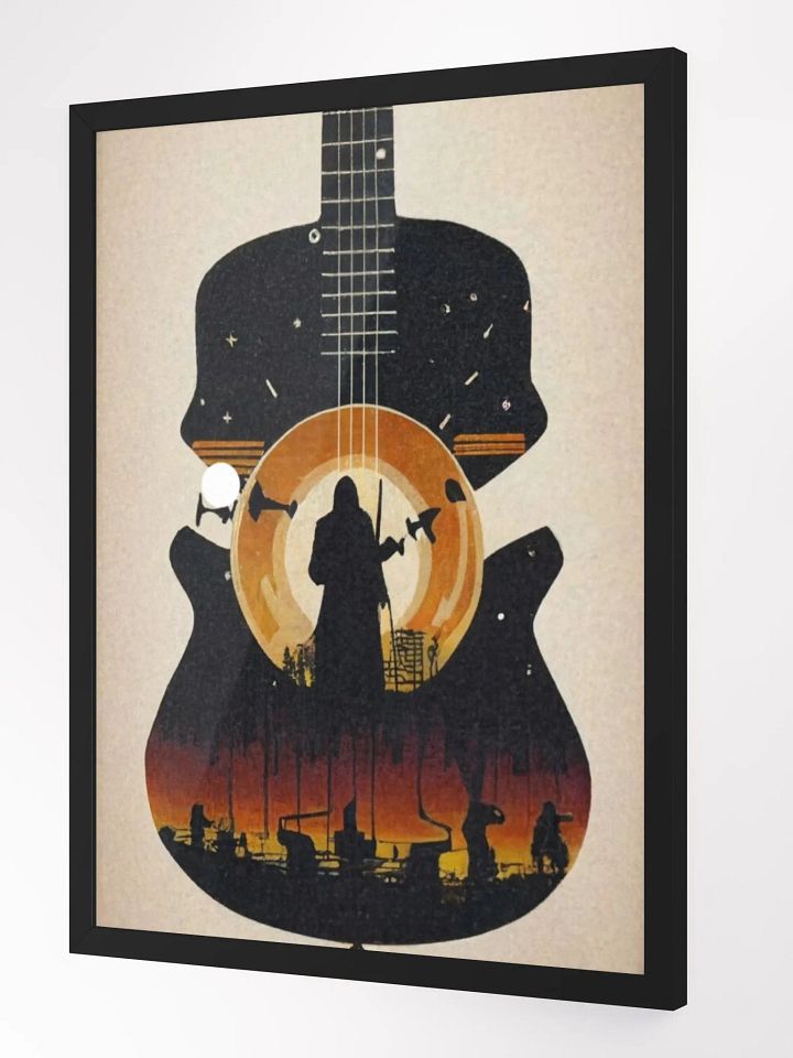 Soulful Strums: Guitar Silhouette Wall Art product image (3)