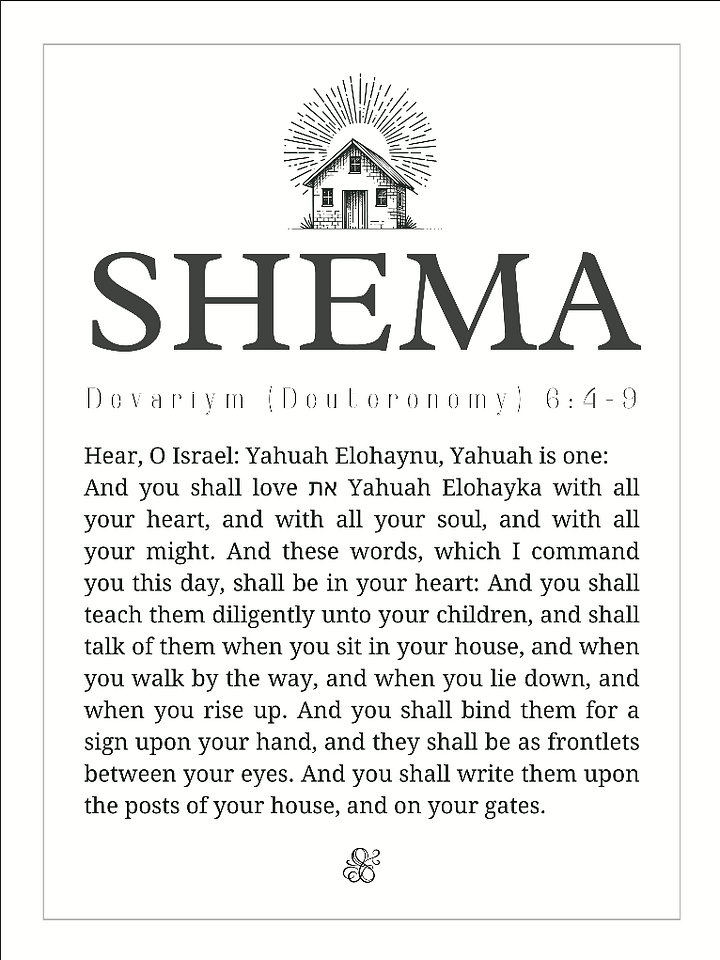 SHEMA – Deuteronomy 6:4–9 Scripture Art (Digital Download) product image (2)