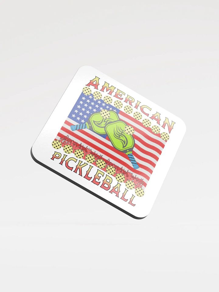American Pickleball Cork Coaster Set product image (1)