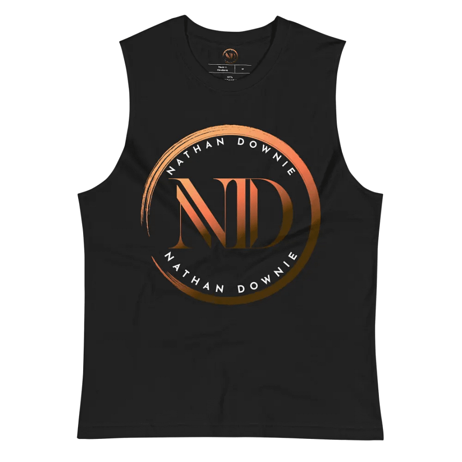 Nathan Downie Emblem - Unisex Muscle Tank Top - Black product image (5)