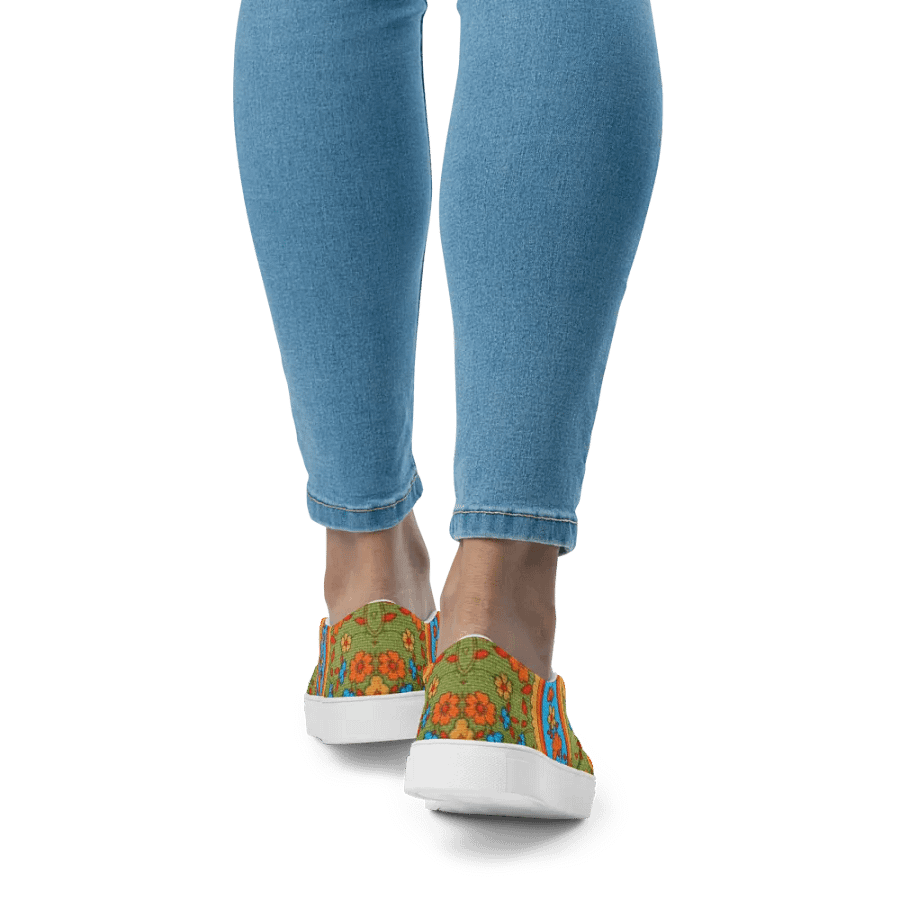 Paisley Green Envy Slip On Women's Canvas Footwear product image (3)